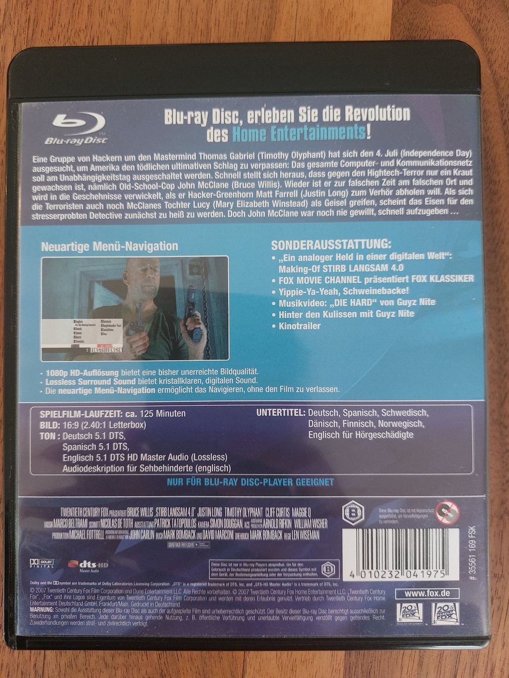 Tutti i DVDs: Blu Ray - Stirb langsam 4.0 mit Bruce Willis – Usato da Rheinfelden venduto da FilmAuktion 1