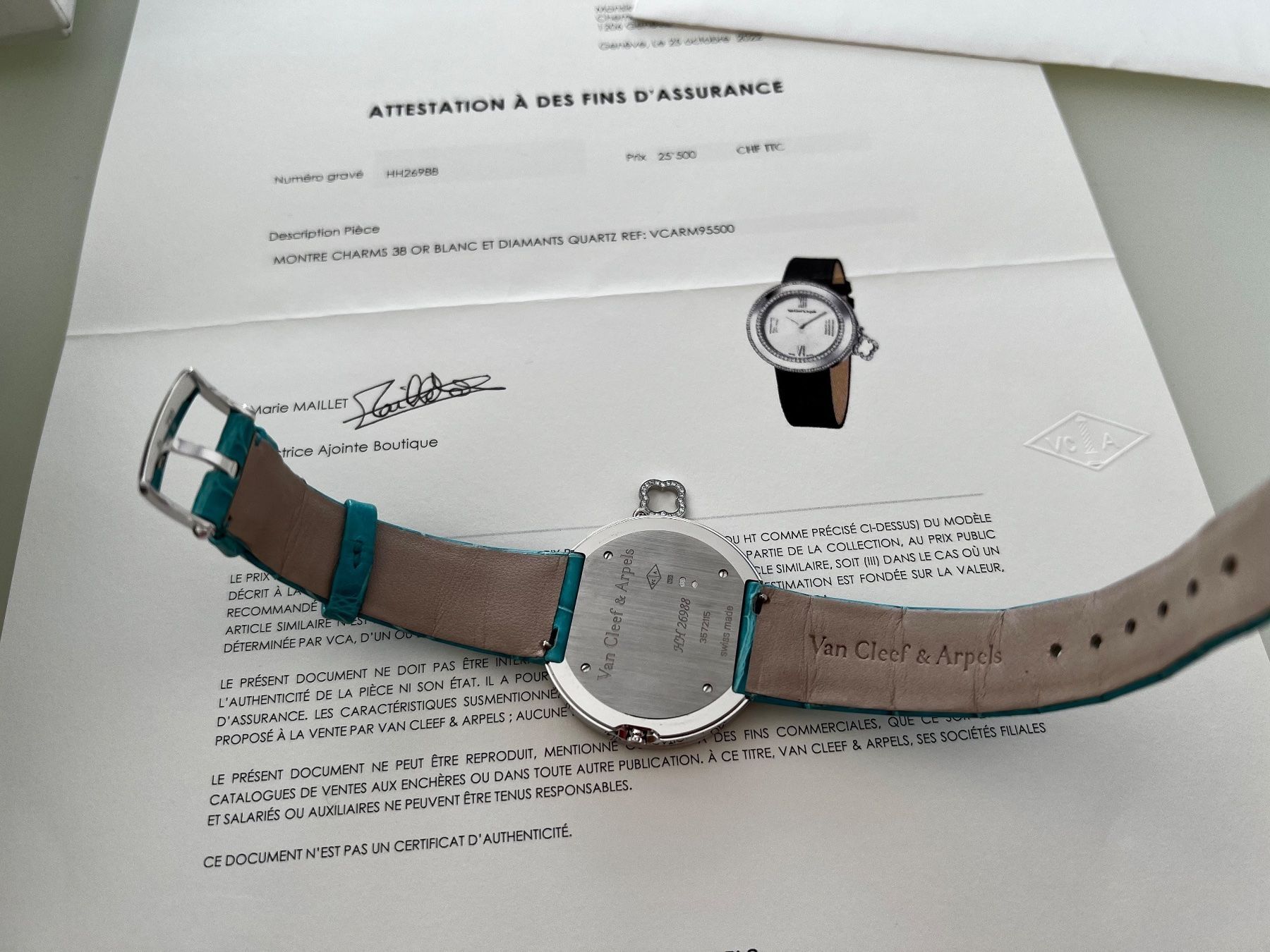 Van Cleef Orologi: Van Cleef & Arpels Charms Ladies 38 mm. – Nuovo (secondo la descrizione) da Geneve venduto da iBest 7