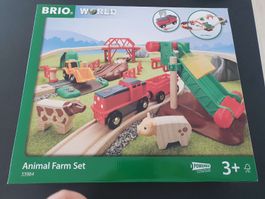 BRIO World - Ferme Animale - Set de train en bois 33984 NEUF