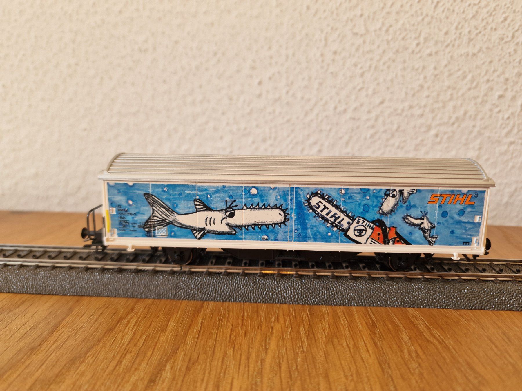 Märklin Modellini di ferrovie: Märklin Sonderwagen Stihl H0 – Usato da Matten b. Interlaken venduto da lor_hr9w