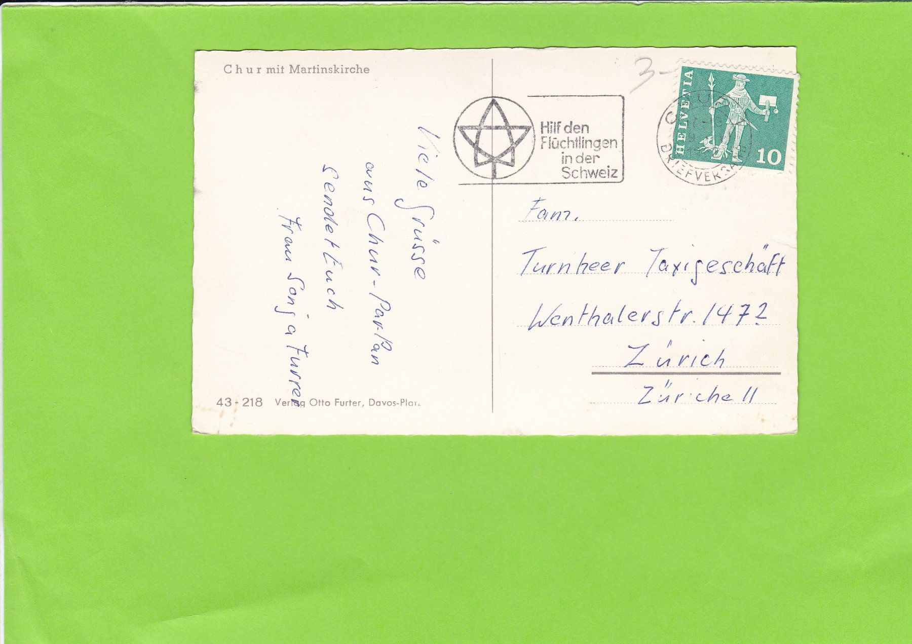 Cartes postales: Chur mit Martinskirche – D'occasion à St. Peterzell par neckertal 1