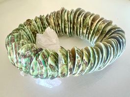Statement-Armband echte Muscheln – 70g handgefertigt Unikat