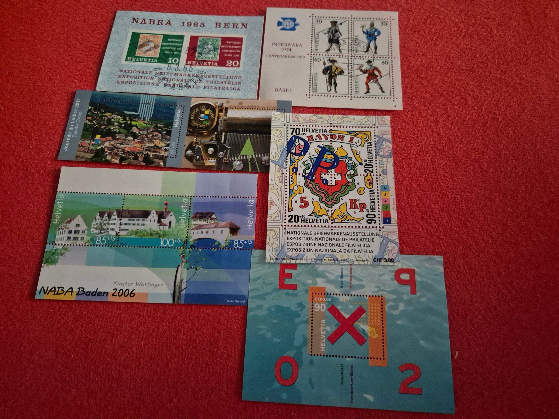 Alle Briefmarken: Briefmarken Bögen Schweiz – Gebraucht aus Steinhausen von Scrashel