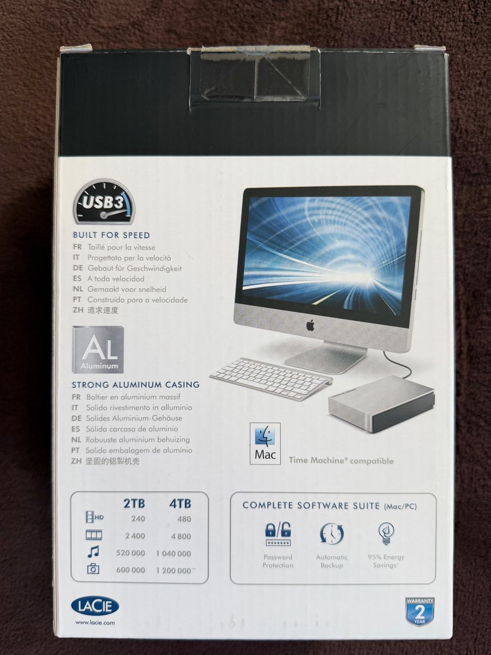 Lacie Dischi rigidi: Festplatte Porsche Design Desktop Drive 6 TB – Nuovo e nell'imballaggio originale da Teufen AR venduto da rog_z6fm 2