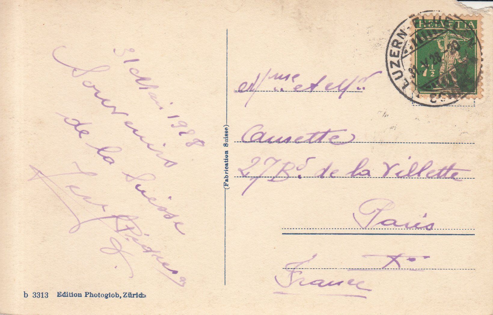 Cartoline postali: Vitznau 1928 – Usato da Bürglen TG venduto da StampGraf 1