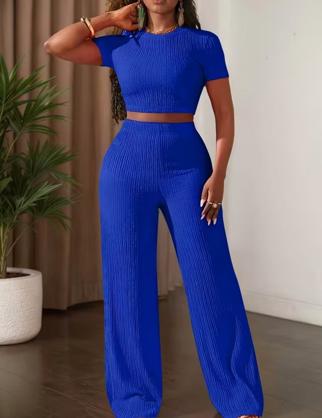 Lotti di vestiti: Damen Lounge-Set mit weiter Hose – Nuovo e nell'imballaggio originale da Reinach BL venduto da Deinfashion 5