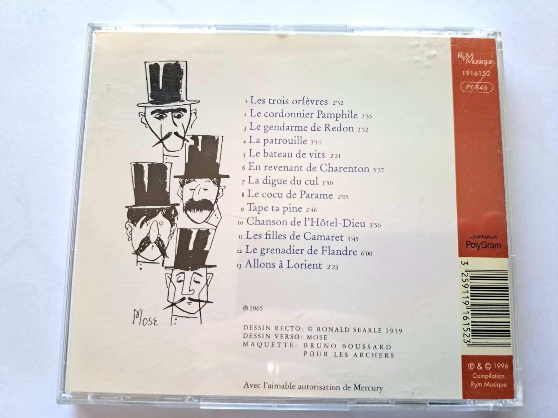 CD: Cd Les frères Jacques - Chansons paillardes – Usato da Pully venduto da bro_n52j 1