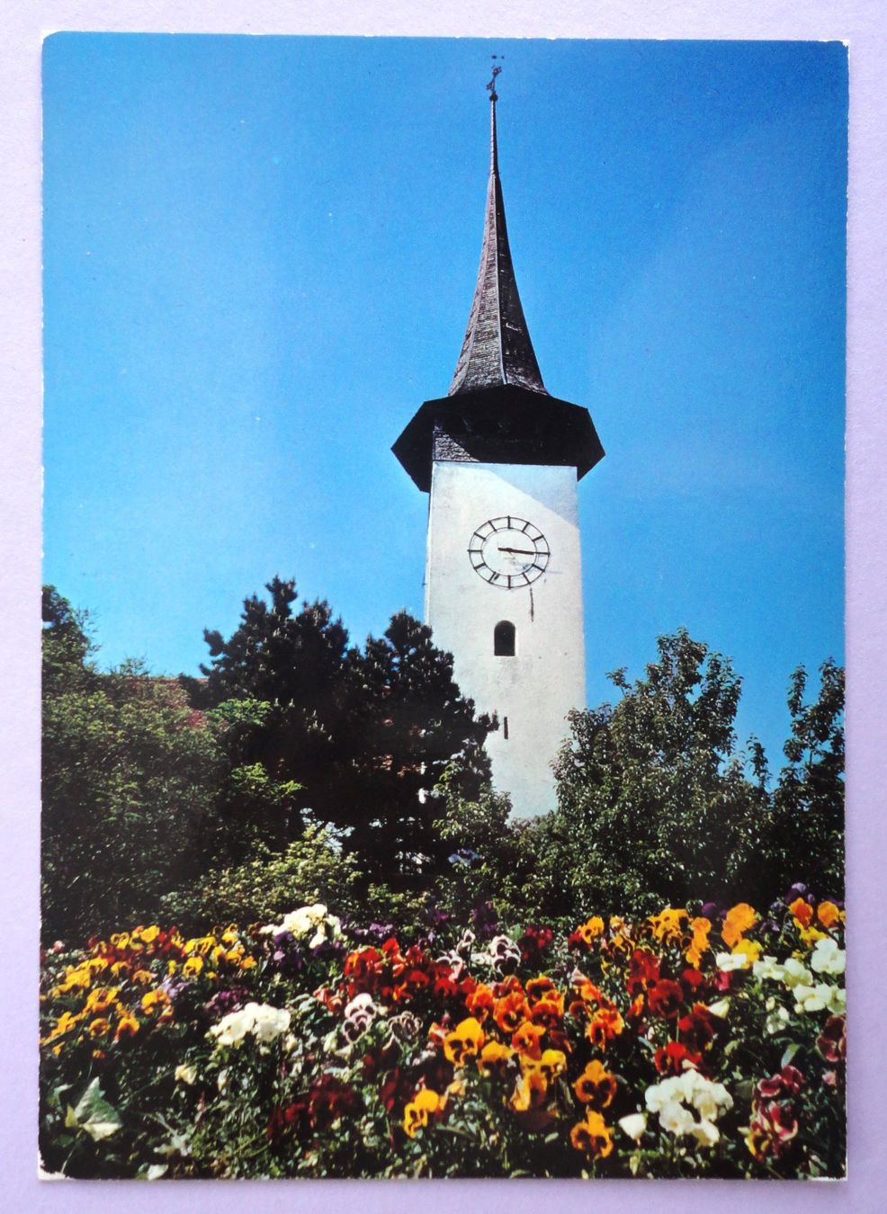 Ansichtskarten: Kerzers, Kirchturm – Gebraucht aus Fétigny von Billy2miny