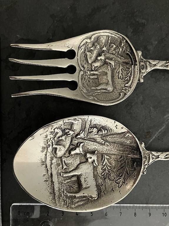 Set di posate: set Posate in argento Lama Alpaca Vintage – Usato da Origlio venduto da Zeto.81 1