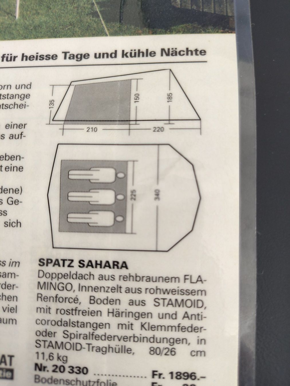 Spatz Zelte: Spatz Sahara – Gebraucht aus Eschenz von Cedra37 3