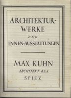 Architektur-Werke und Innen-Ausstattungen Spiez 1927