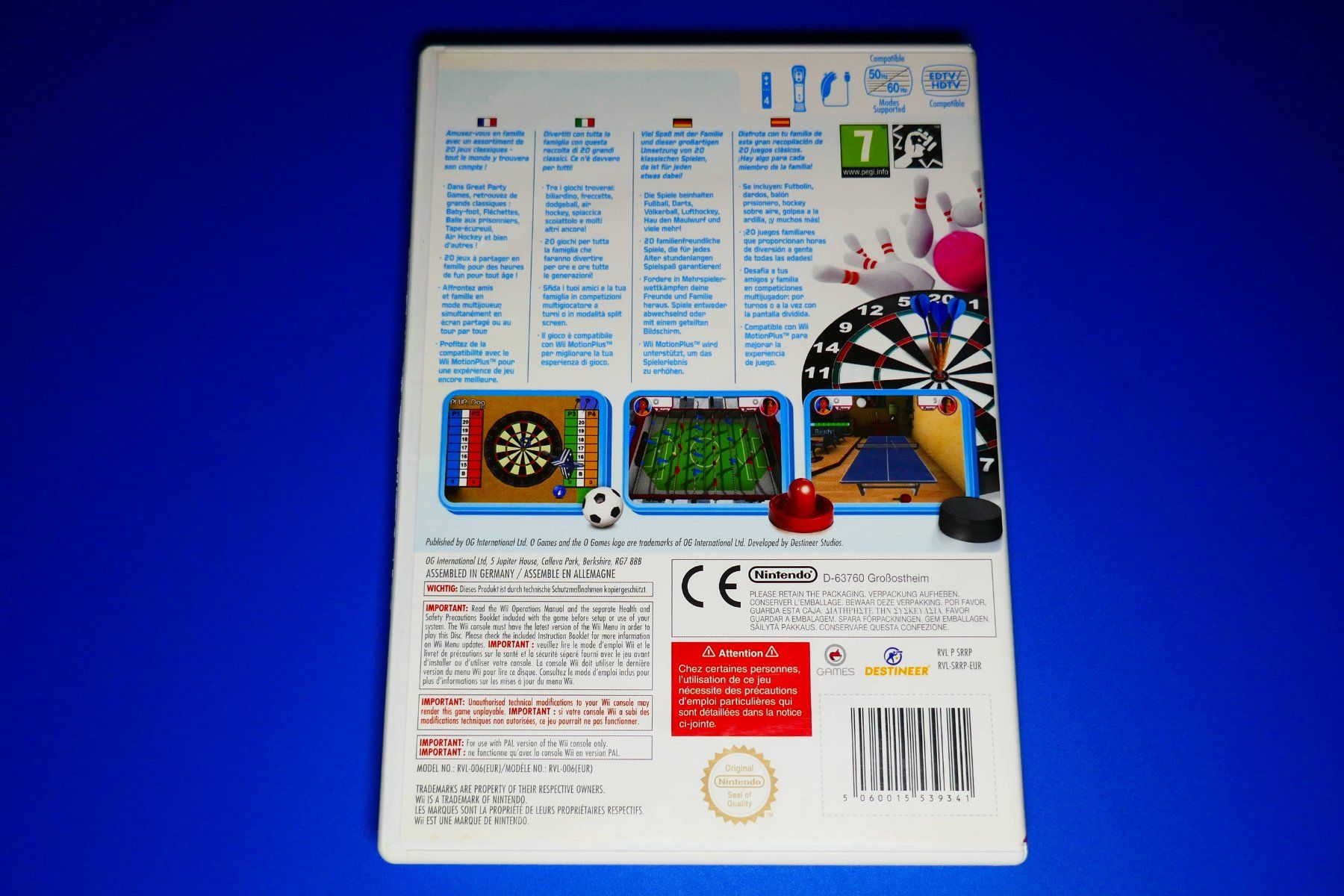 Nintendo Giochi: Great Party Games - Nintendo Wii – Usato da Vuarrens venduto da Espace-Retro 2