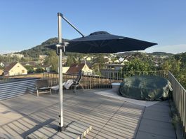 Sonnenschirm Hängend Grau Aluminium Marke Doppler
