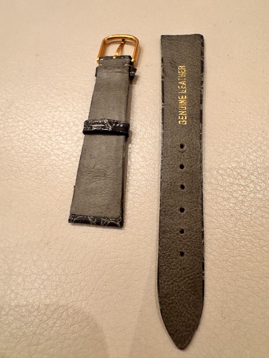 Bracciali & Braccialetti: Genuine Leather Watch Strap, New Grey Design – Nuovo (secondo la descrizione) da Zürich venduto da 613_g8jy 1