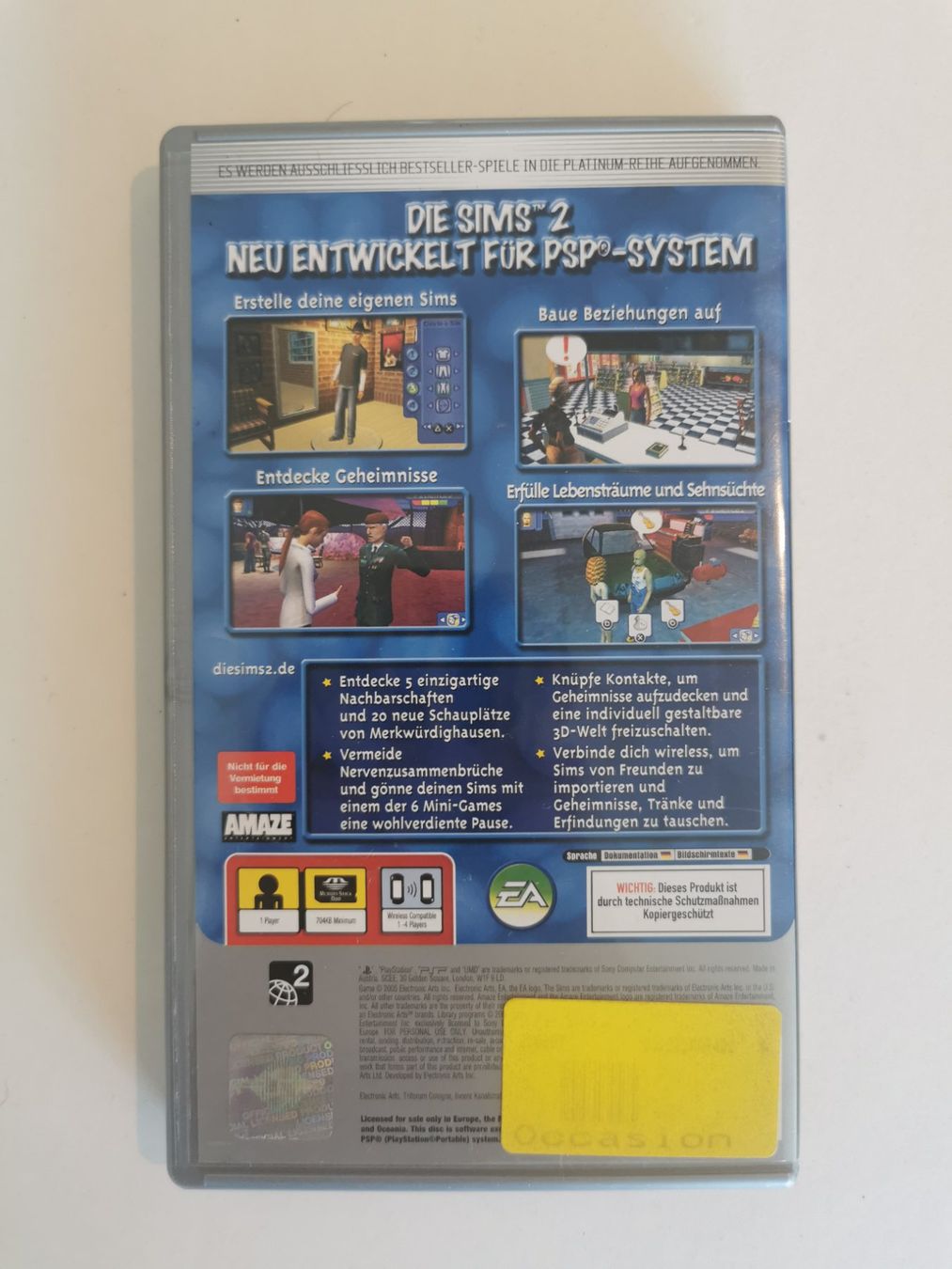 Giochi: PSP - Die Sims 2 – Usato da Lenzburg venduto da eyworld 2