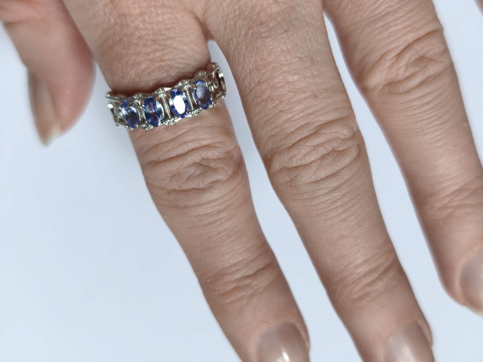 Anelli: Tansanit Ring 925 Silber Grösse verstellb – Nuovo (secondo la descrizione) da St. Gallen venduto da GIULESGG 5
