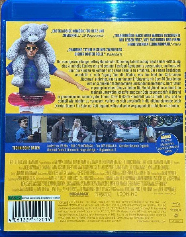 Tutti i DVDs: Der Hochstapler ROOFMAN - Blu-ray mit Channing Tatum! – Usato da Beringen venduto da Mantafisch1 1