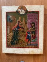 Antike russische Ikone - Enthauptung Johannes des Täufers