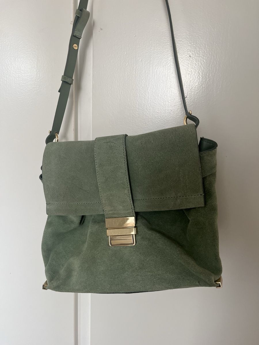 Zara Borse da donna: Zara Basic Bag - Umhängetasche in trendigem Grün! – Usato da Luzern venduto da Boudin03 7