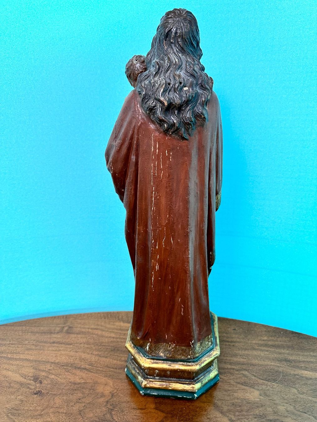 Statuette: Heiliger Josef mit Jesuskind , sehr alt – Usato da Oberohringen venduto da nichtmehrneu 2