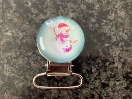 Nugg Clip Schneemann - Baby Schnuller Clip