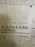 Antike Zeitungsausschnitte aus Hausabbruch