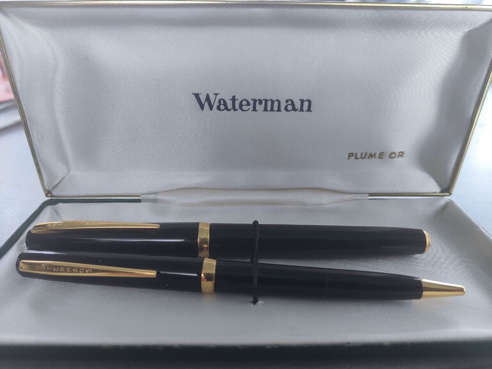 Waterman Füller + Kugelschreiber Set mit Goldfeder 18kt Kaufen auf Ricardo