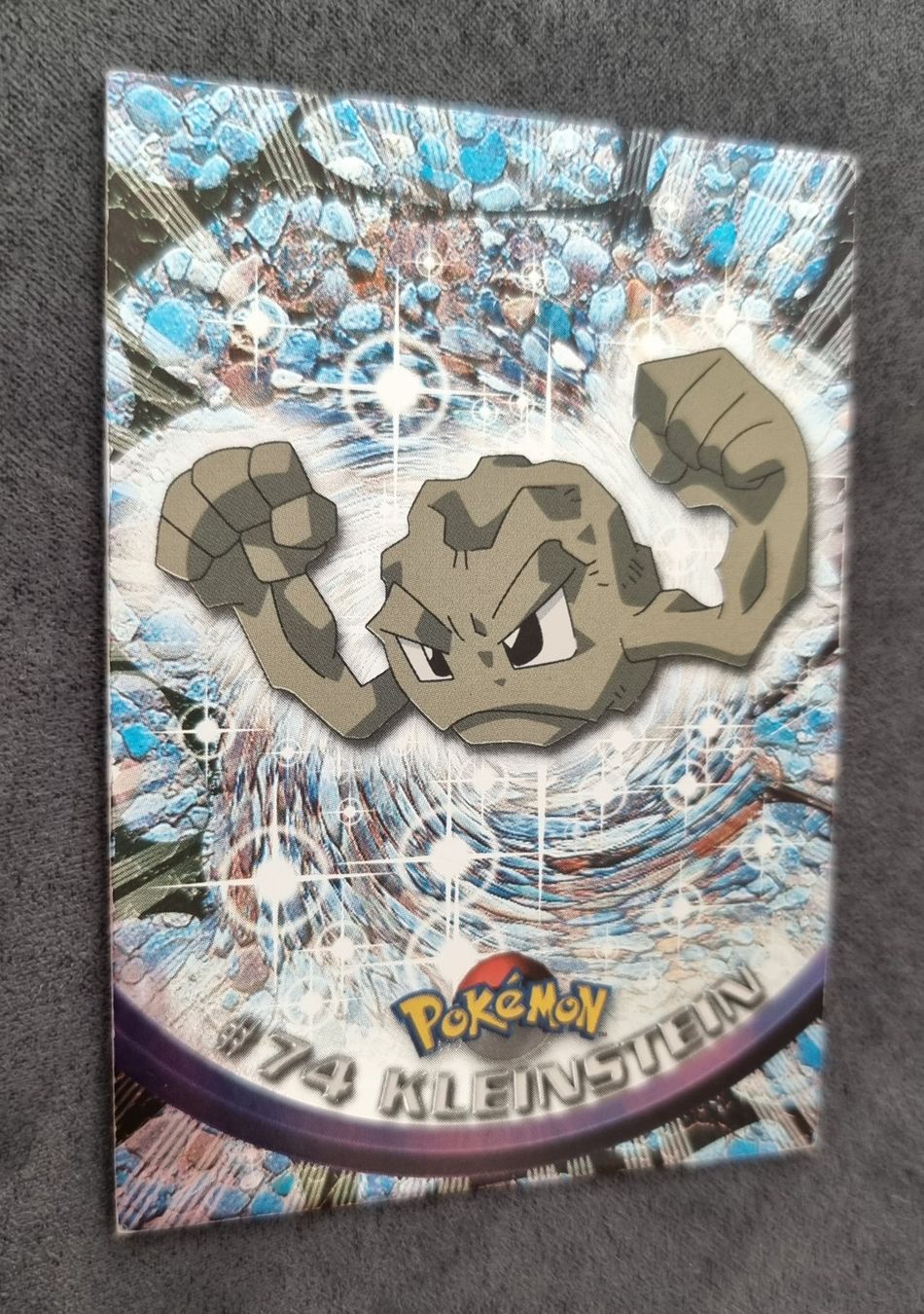 Pokémon Carte collezionabili: Pokémon Topps Holo blau #74 Kleinstein – Usato da Roggwil BE venduto da S_Cards 3