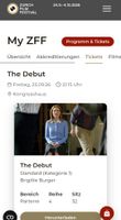 Ticket für "The Debut" ZFF