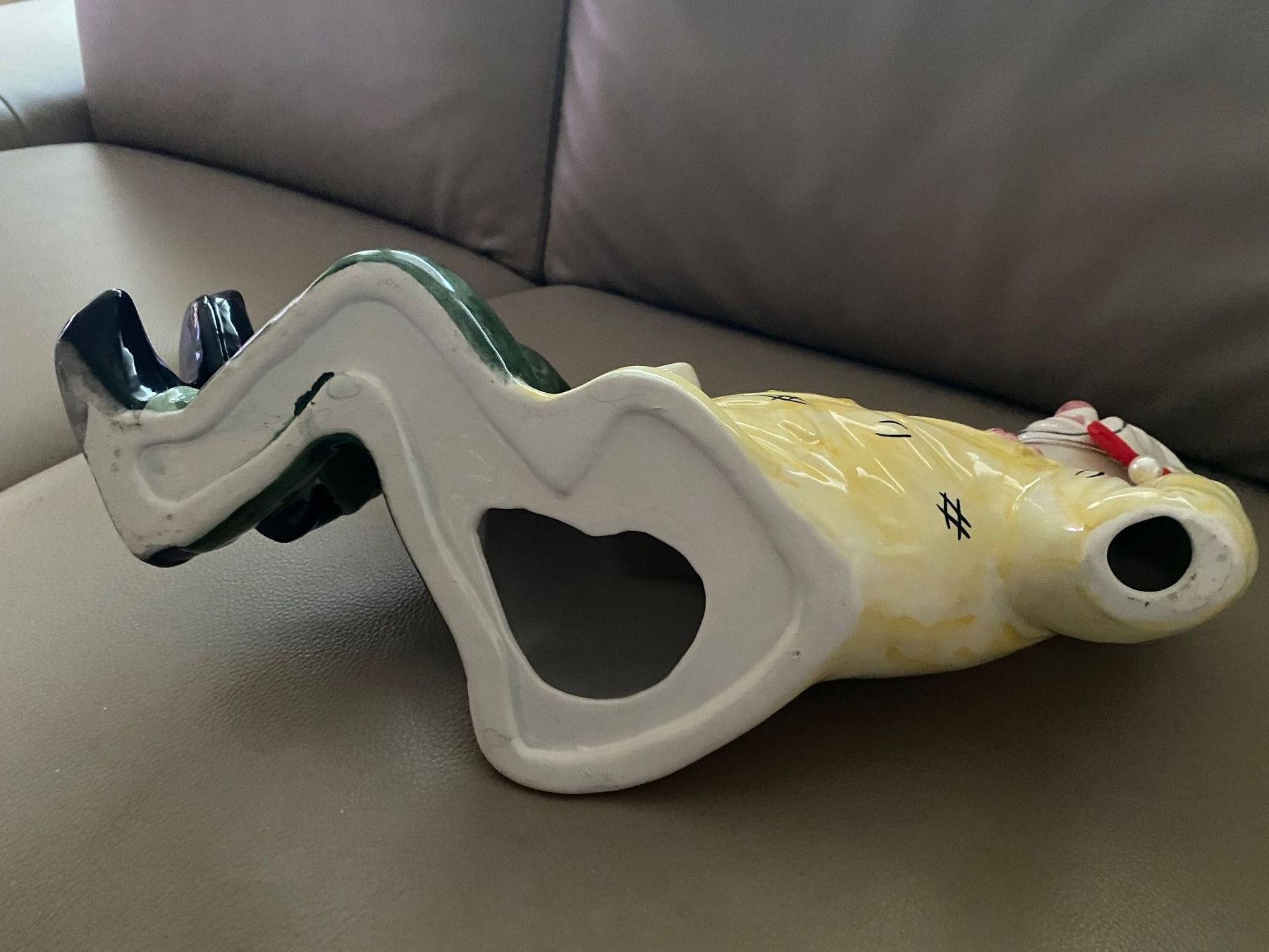 Figuren: Lustige Clown Keramikfigur, 42cm lang – Gebraucht aus Neftenbach von Rose40 5