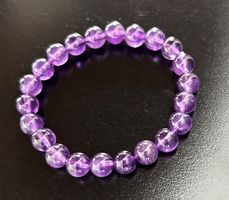 Amethyst Armband 8 mm Kugeln