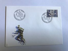 schweizer briefmarke „pro sport“ 11.2.1986