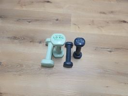 4er-Set Kurzhanteln 2 × 0,5 kg und 2 × 1,0 kg