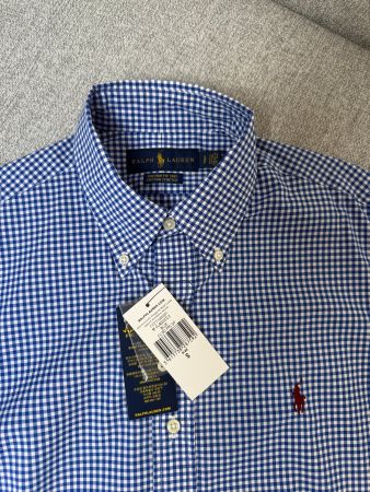 Ralph Lauren Hemd, Gr. S, Blau/Weiss Kariert, NEU