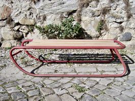 Vintage Schlitten Stahlrohrschlitten SKS