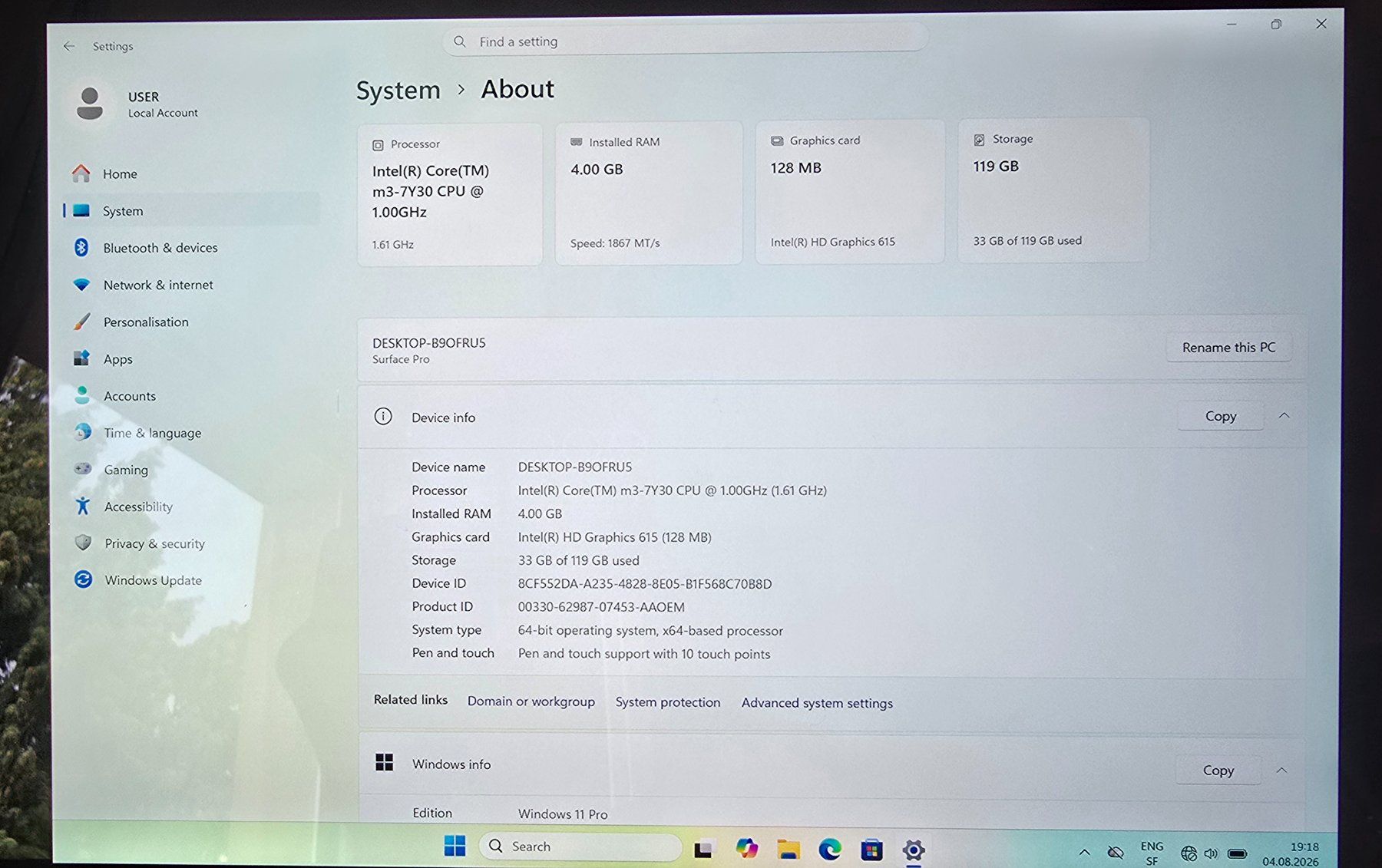 Microsoft Portables: Laptop Microsoft Surface Pro 5 – D'occasion à Lausanne par Super_IT 5