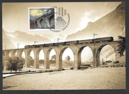 Maximumkarte 1452 100 Jahre Lötschbergbahn ET Bern 7.3.2013