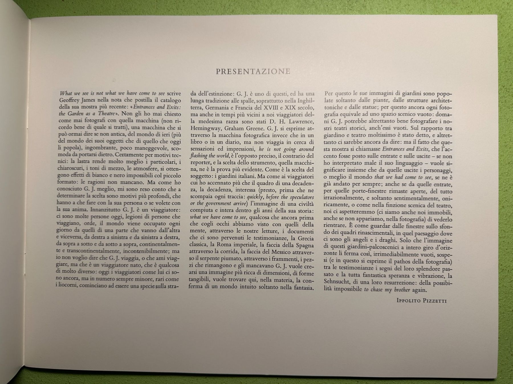 Bücher: Geoffrey James: Giardini Italiani. – Gebraucht aus Zürich von allp 2