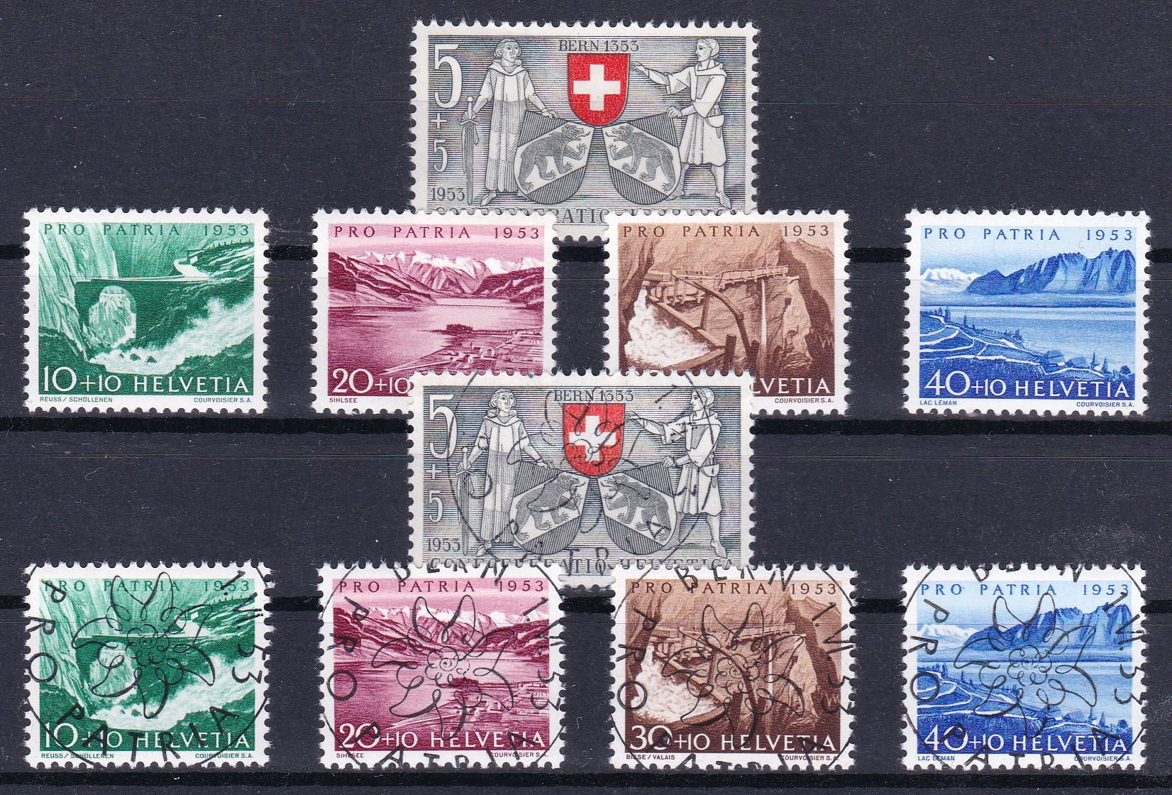 Tutti i francobolli: B61-65, je postfr. + ET-Stmp., SBK 95.- – Usato da Wenslingen venduto da riger11