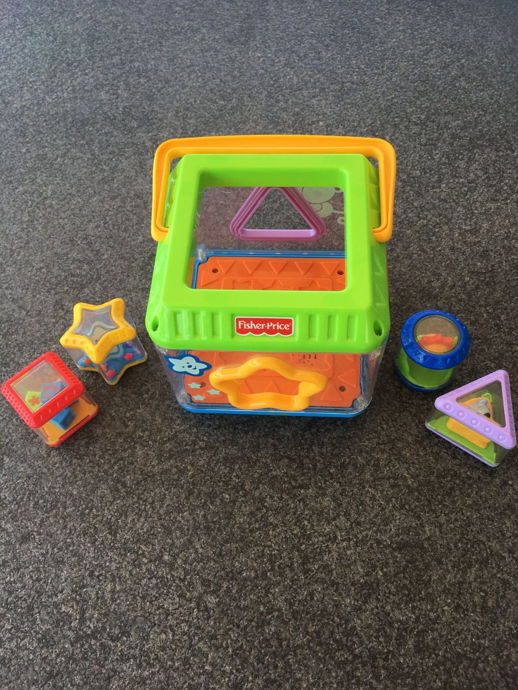 Fisher-Price Giocattoli: Fisher-Price Sortierbox Transparent – Usato da Boppelsen venduto da KASIBO