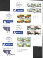 4 FDC 814 - 817 Serie Viererblöcke ET Bern 10.9.1991