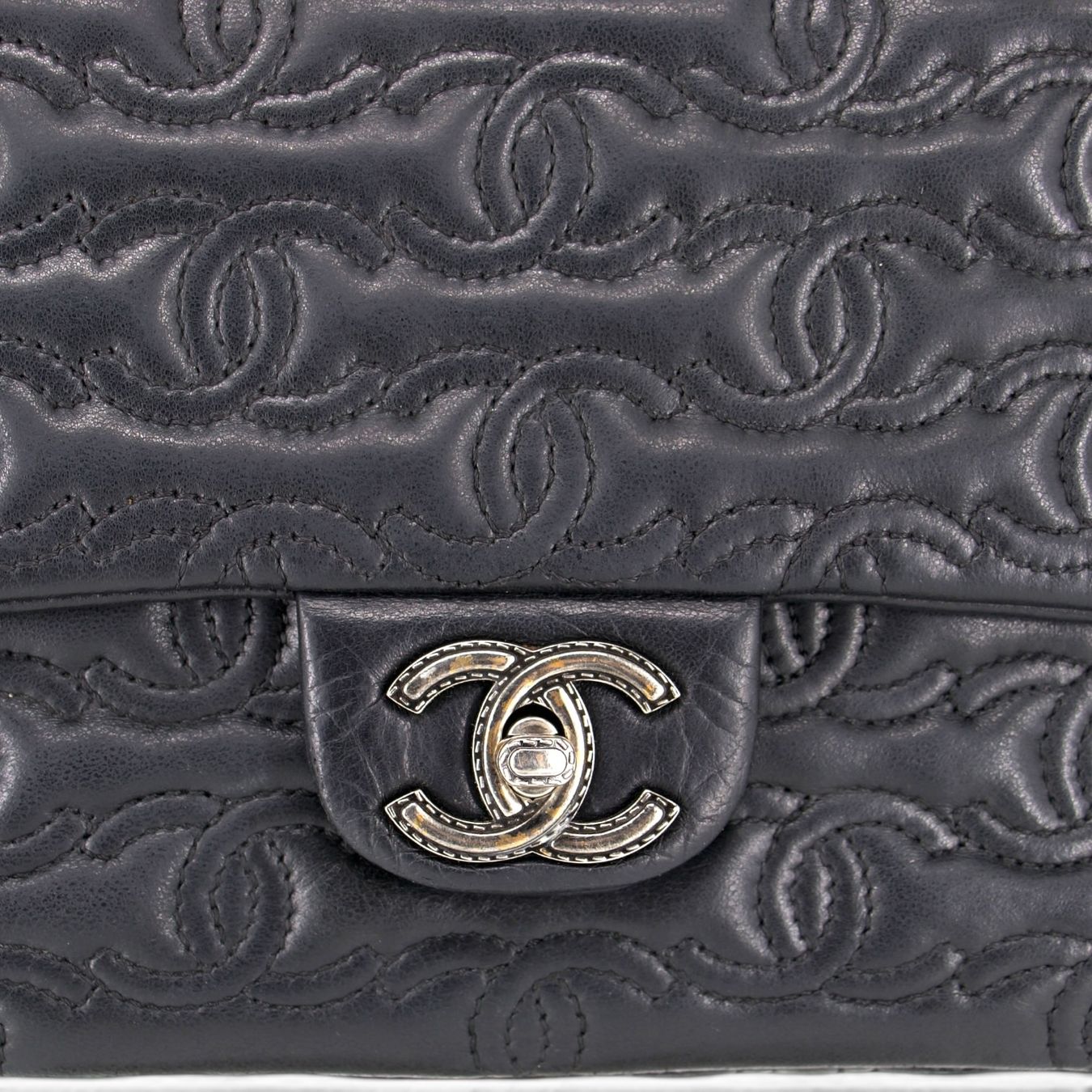 Chanel Borse da donna: Chanel CC stitch single flap schwarz – Usato da Binningen venduto da Designerlabels 4