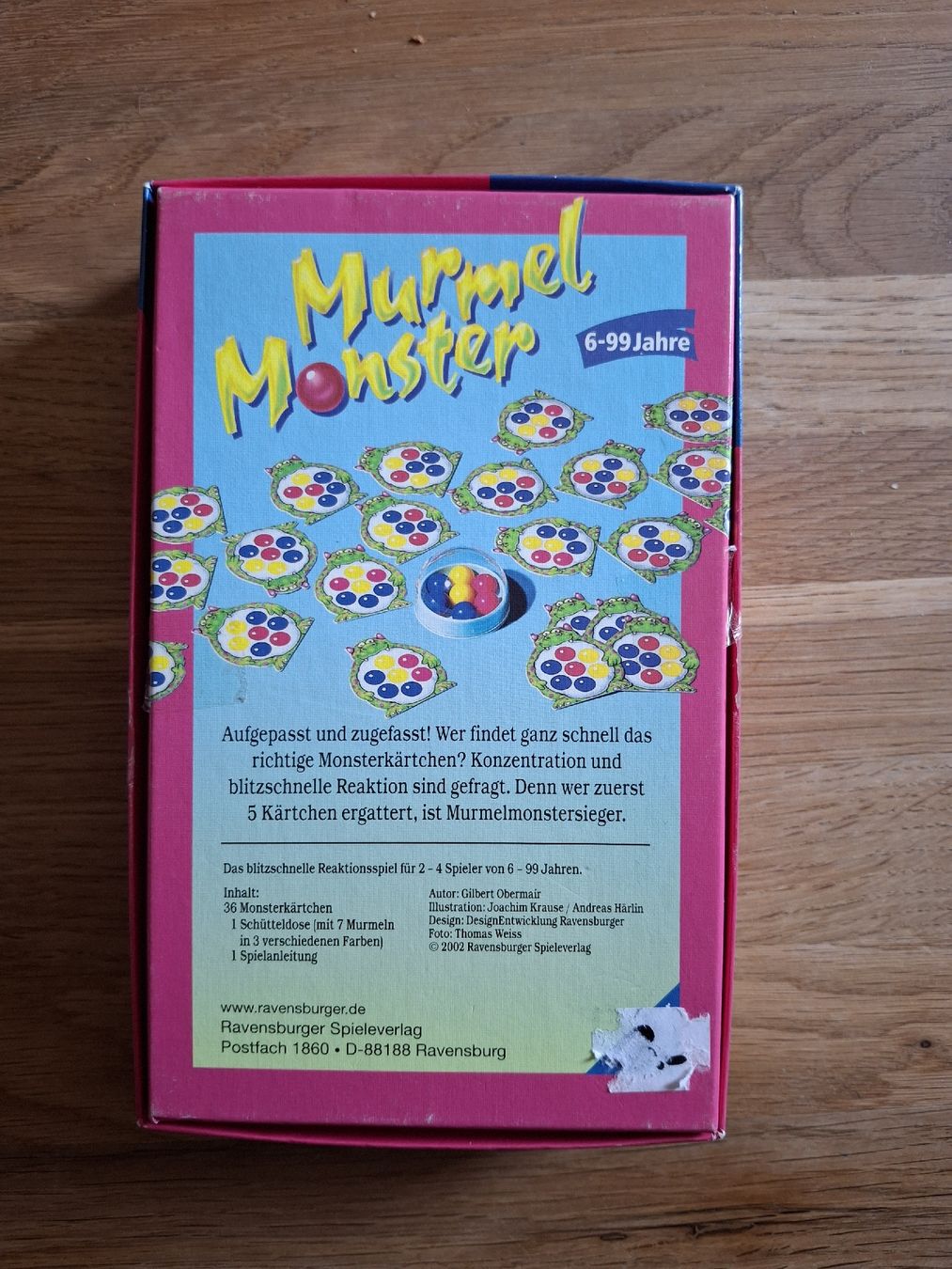 Ravensburger Jeux: Murmel Monster Brettspiel – D'occasion à Zürich par Vordermannd86 3