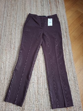 Pantalon Zara irisé M aubergine 