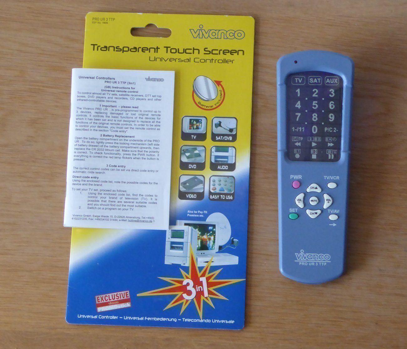 Telecomandi: 3 in 1 Touch Fernbedienung von Vivanco – Nuovo (secondo la descrizione) da Herzogenbuchsee venduto da sellbeste