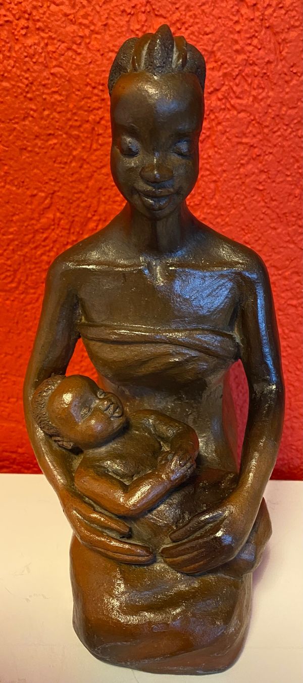 Sculture & Statue: Mutter mit Kind, Skulptur, Handarbeit Unikat .Keramik – Usato da Zäziwil venduto da Emlea 2