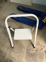 Tritt Hocker weiss faltbar gebraucht