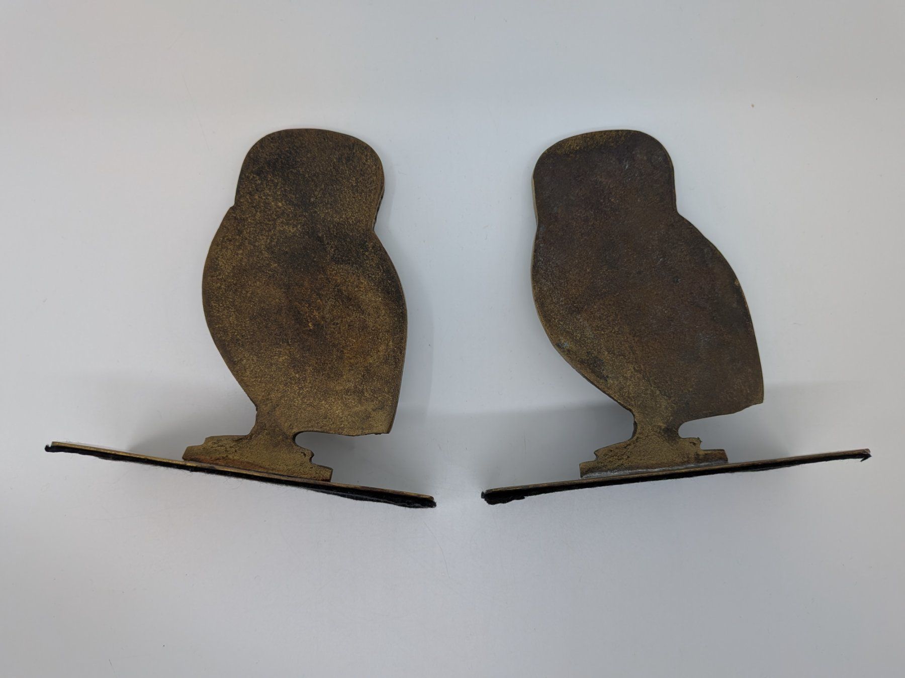 Statuette: 2 Steinlin Eulen Buchstützen aus Messing – Usato da Emmen venduto da magelan 4