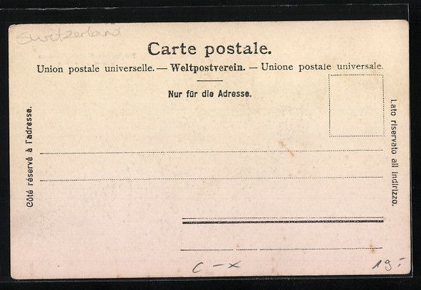 Cartoline postali: Lucerne, Polytechnic Chalets, Chalet Bel – Usato da Berlin venduto da bartko-reher 1