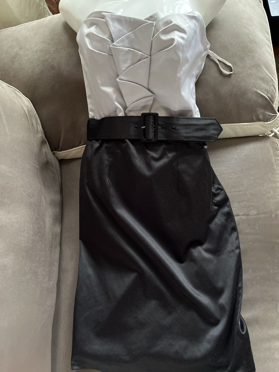 Vestiti: Robe bustier Niche noir et gris clair taille S – Usato da Genève venduto da Libellule477